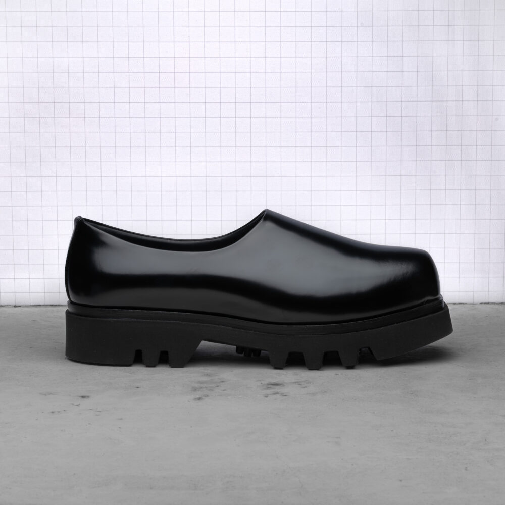 Hannes Clog Cow Black Polished